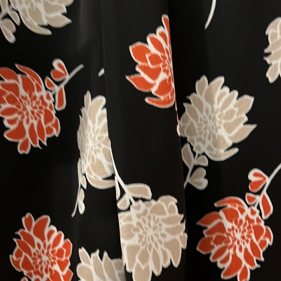 Calvin Klein black dark floral soft pull on pants 20W NWT workwear casual baggy - Picture 13 of 16